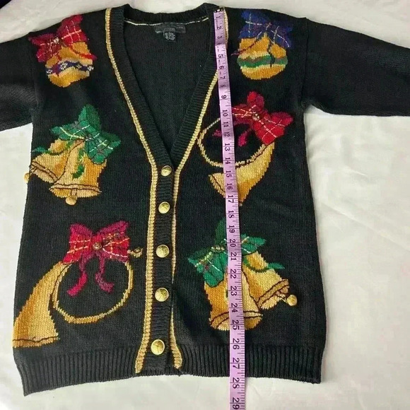 Norton McNaughton Vintage Cardigan Christmas Sweater PS Holiday Party - Picture 9 of 9